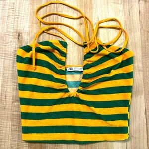 Zara terry cloth crop